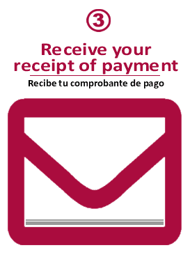 Step three to get Visitax Mexico, VisiTax Cancun and Visitax Tulum receipt